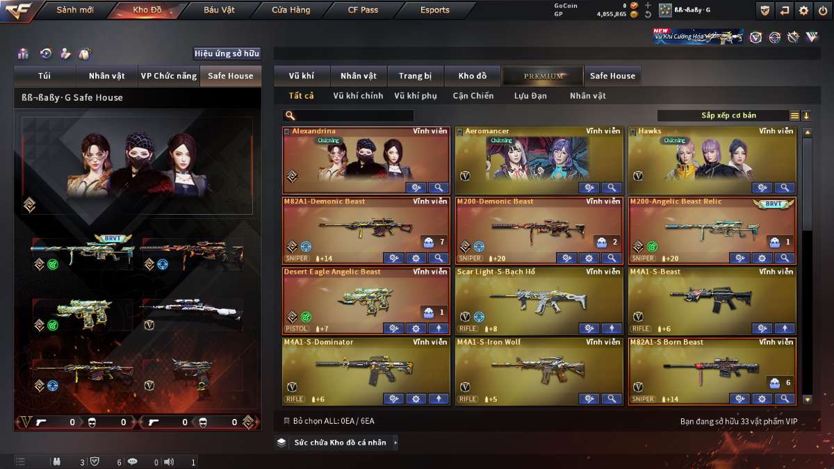 shop acc cf uy tin gia re